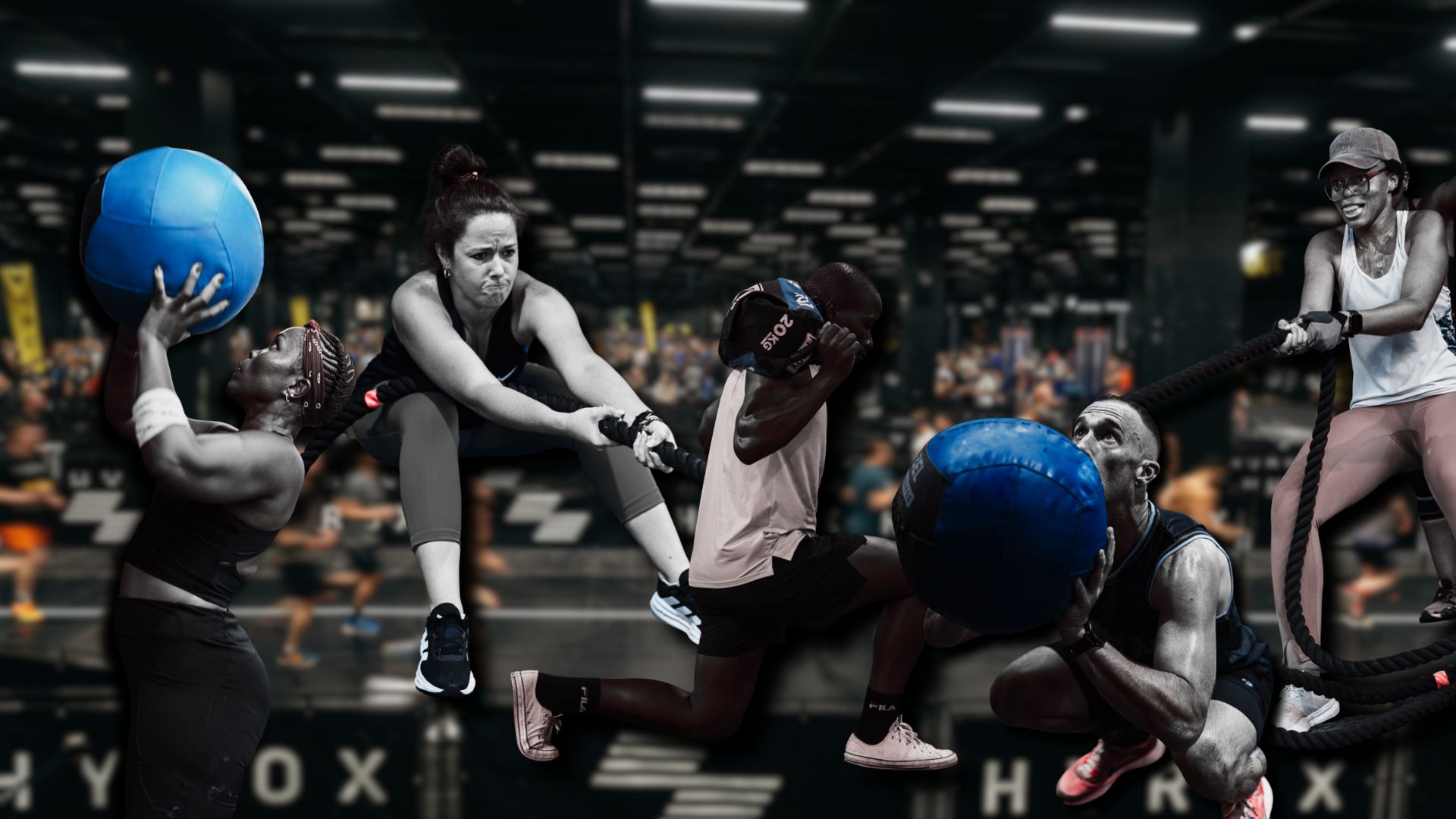 Home Members training together on the Relentless floor
